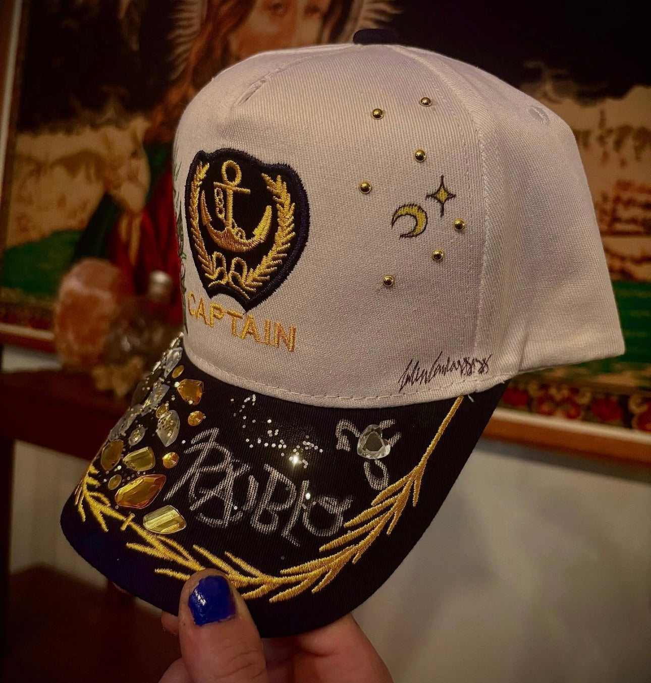 Casquette unique ( fait à la main )